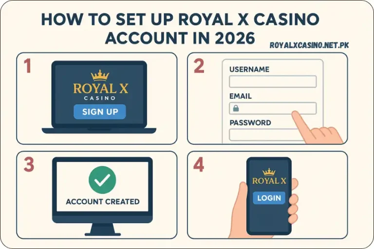 Set up Royal X Casino Account